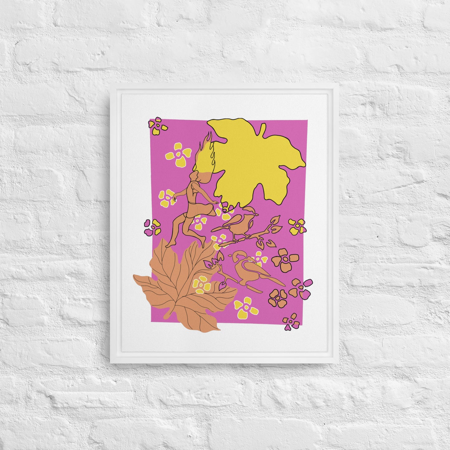 4|5 Forever Falling - Framed Canvas Print - Alexandra Fredericks