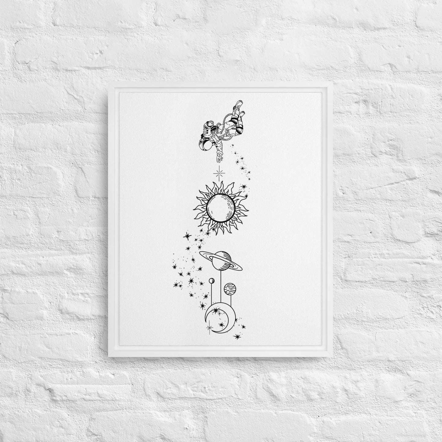4|4 Floating - Framed Canvas Print - Alexandra Fredericks