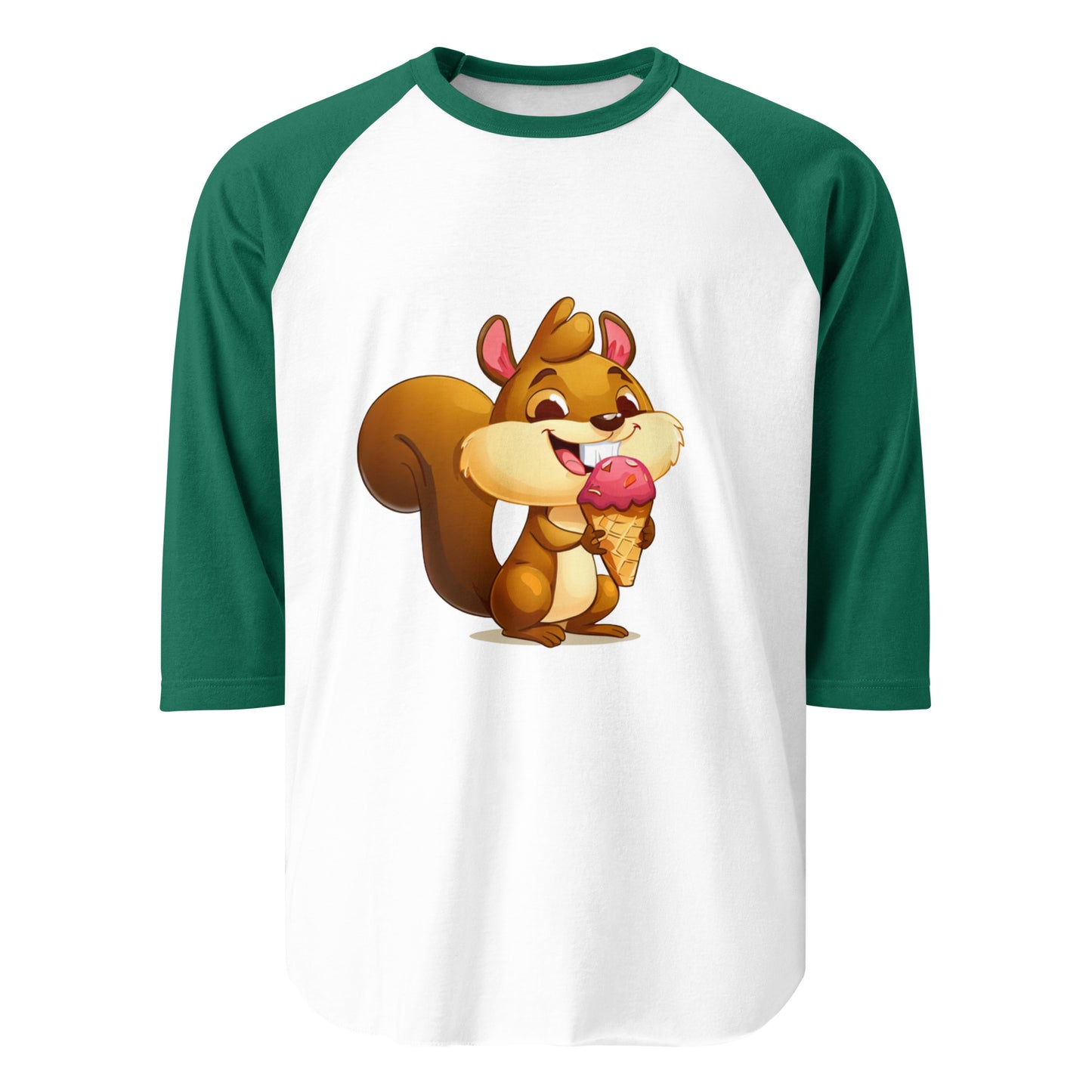 1|4 One Happy Squirrel - 3/4 Sleeve Shirt - MOXIE MODA