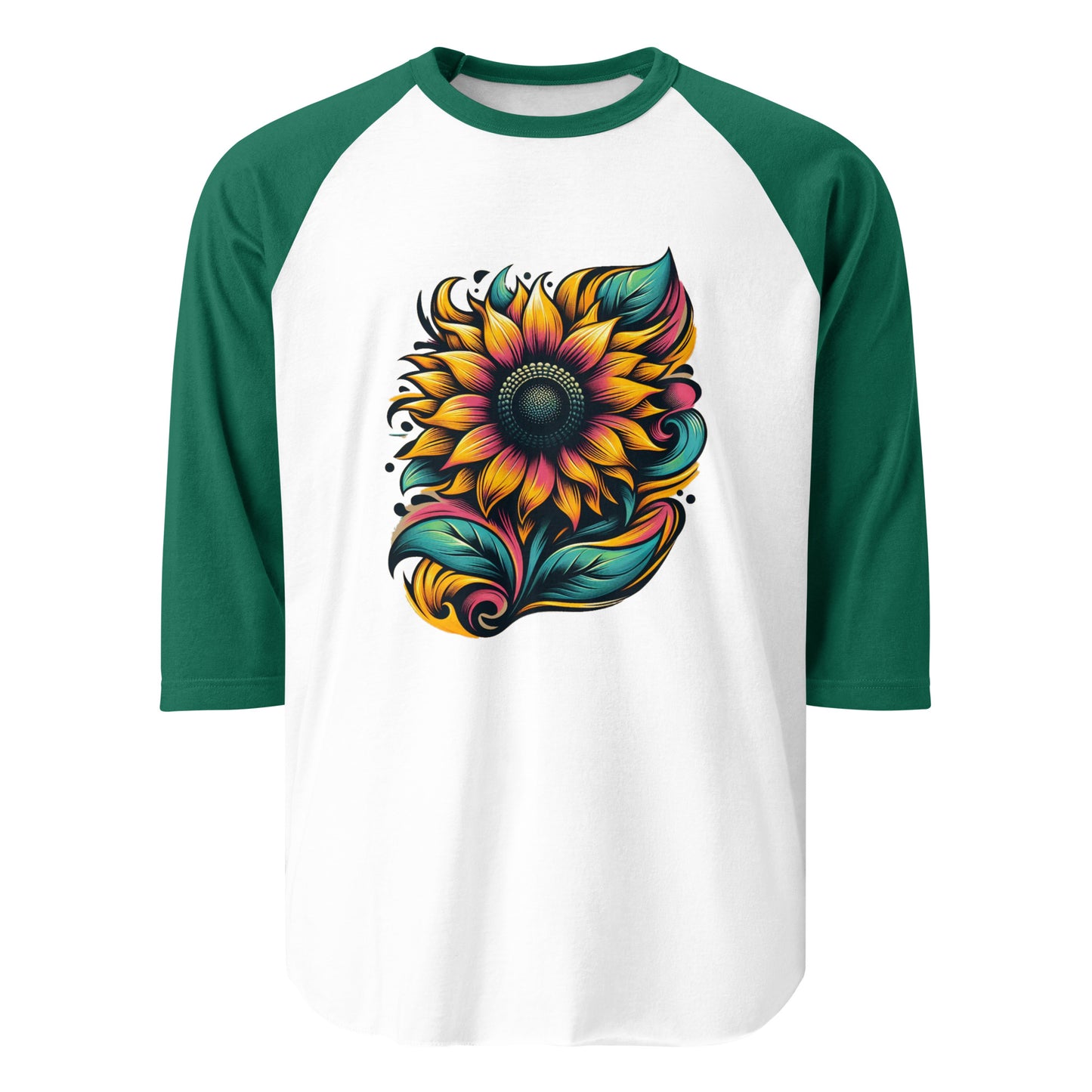 2|15 Harmony of the Helianthus - 3/4 Sleeve Shirt - ANNABEL CARSON