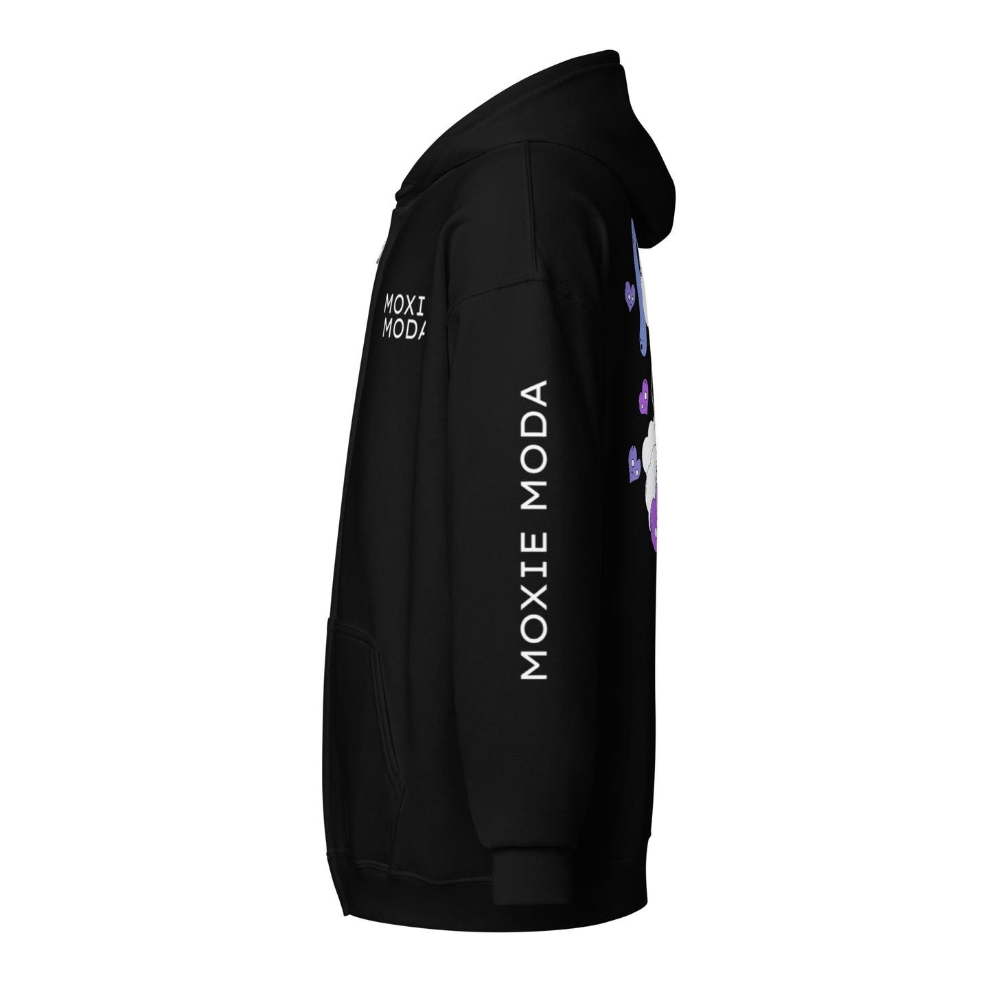 3|10 Open Hearts - Zip-Up Hoodie - BRIAN GRAY