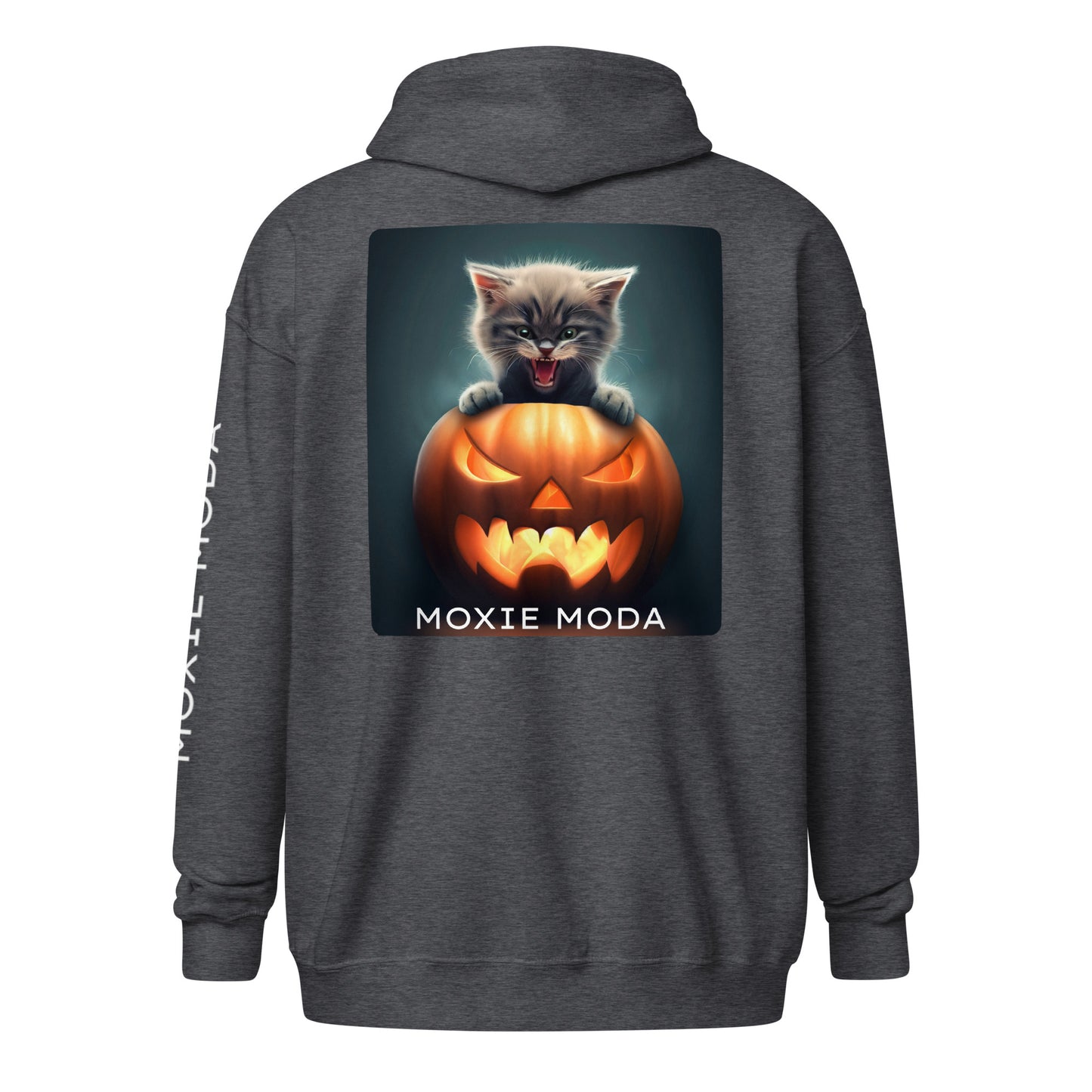 2|3 Halloween Kitten - Zip-Up Hoodie - MOXIE MODA