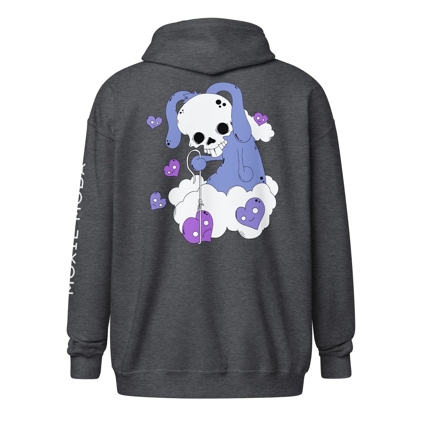 3|10 Open Hearts - Zip-Up Hoodie - BRIAN GRAY
