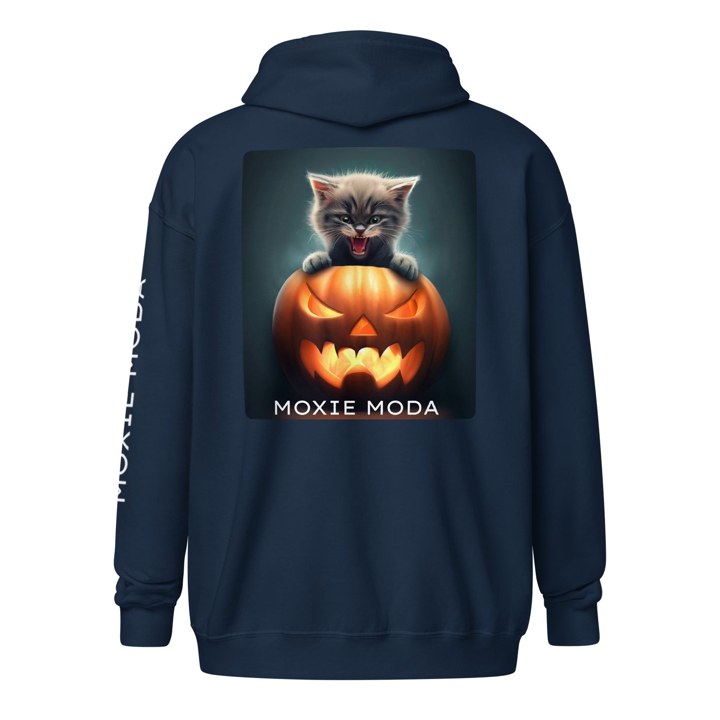 2|3 Halloween Kitten - Zip-Up Hoodie - MOXIE MODA