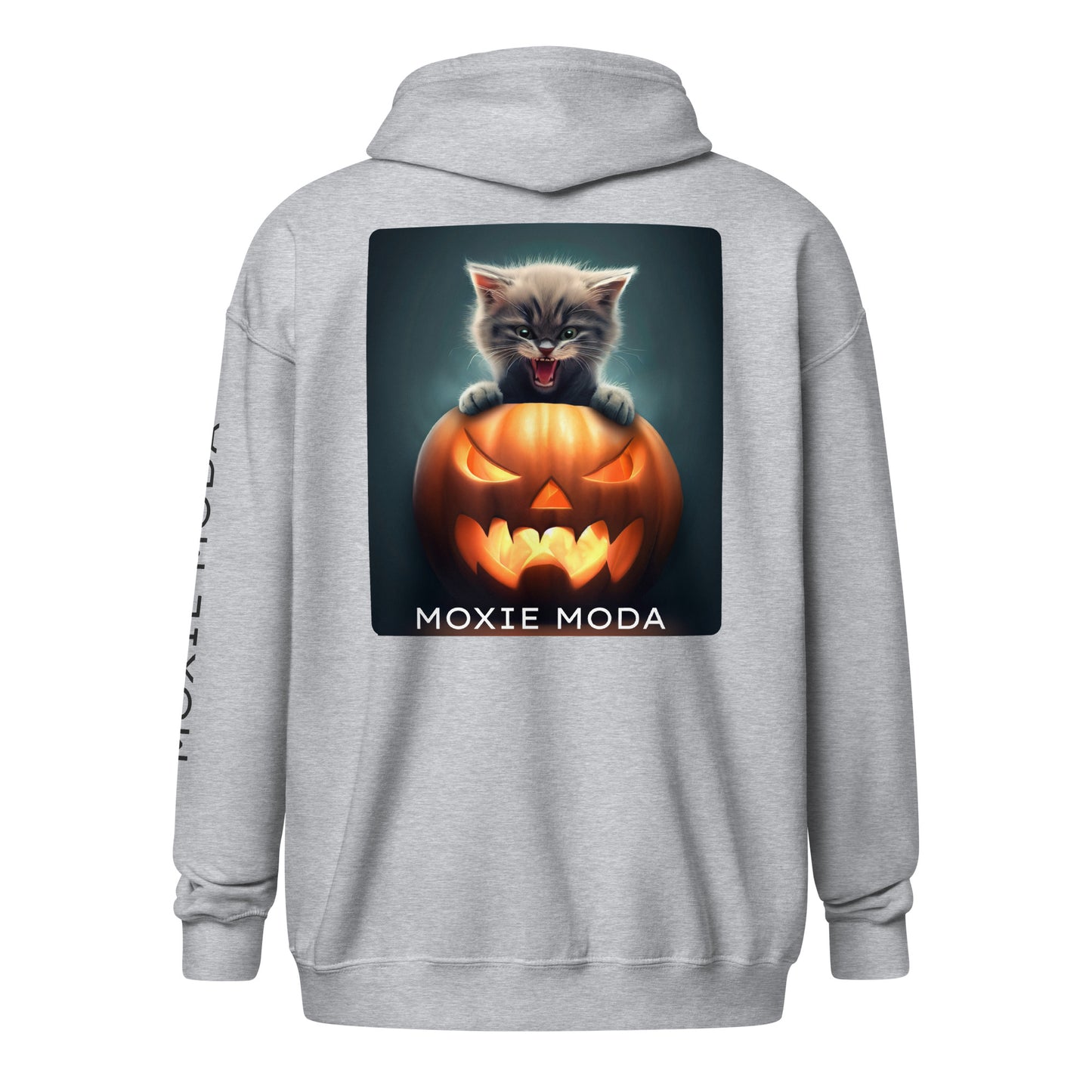 2|3 Halloween Kitten - Zip-Up Hoodie - MOXIE MODA