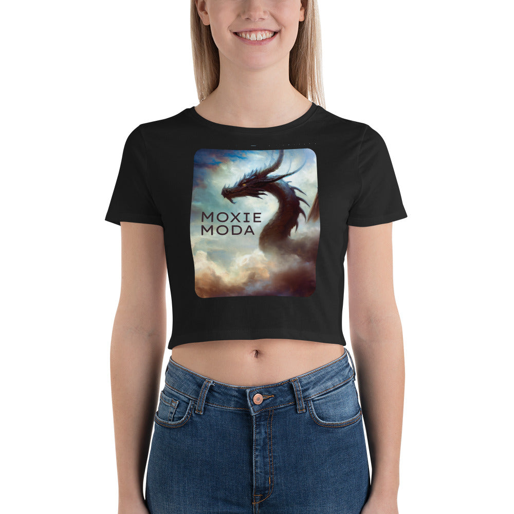 1|3 Dragon In the Clouds - Crop Top - MOXIE MODA