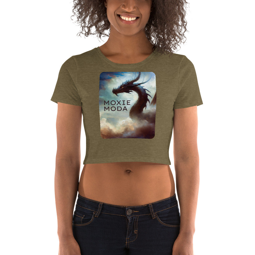 1|3 Dragon In the Clouds - Crop Top - MOXIE MODA