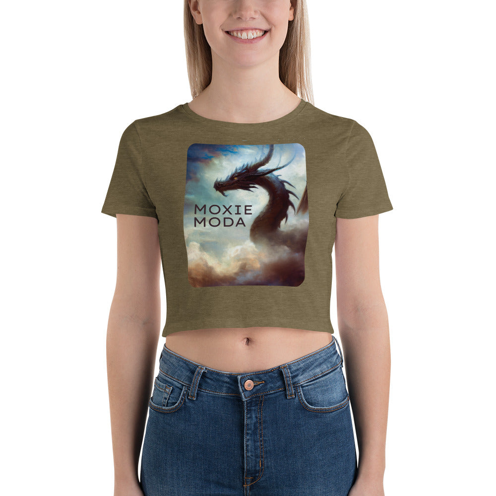 1|3 Dragon In the Clouds - Crop Top - MOXIE MODA