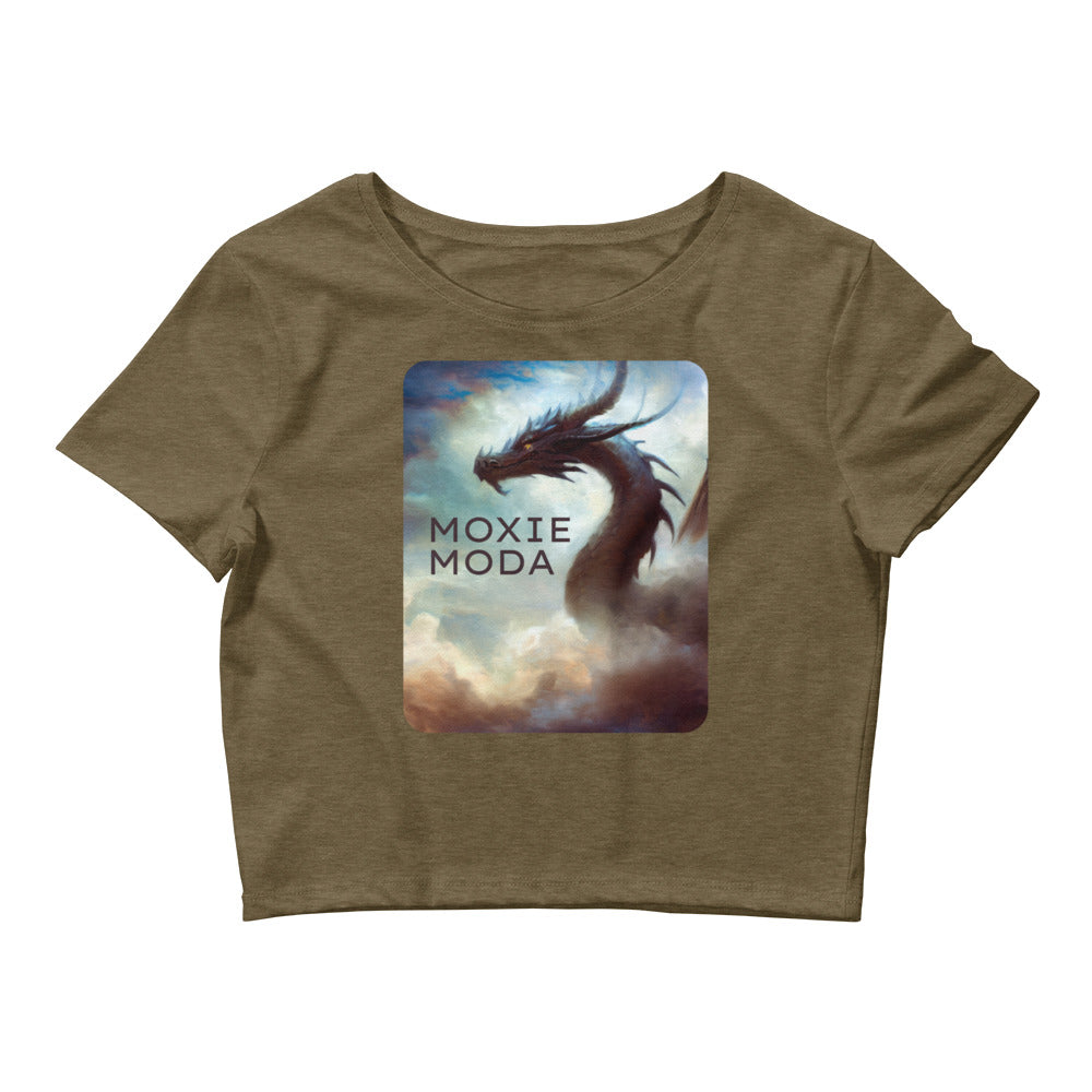 1|3 Dragon In the Clouds - Crop Top - MOXIE MODA