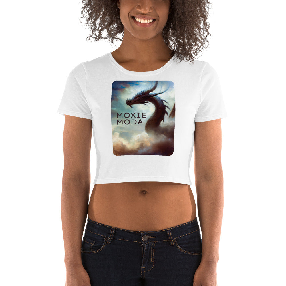 1|3 Dragon In the Clouds - Crop Top - MOXIE MODA