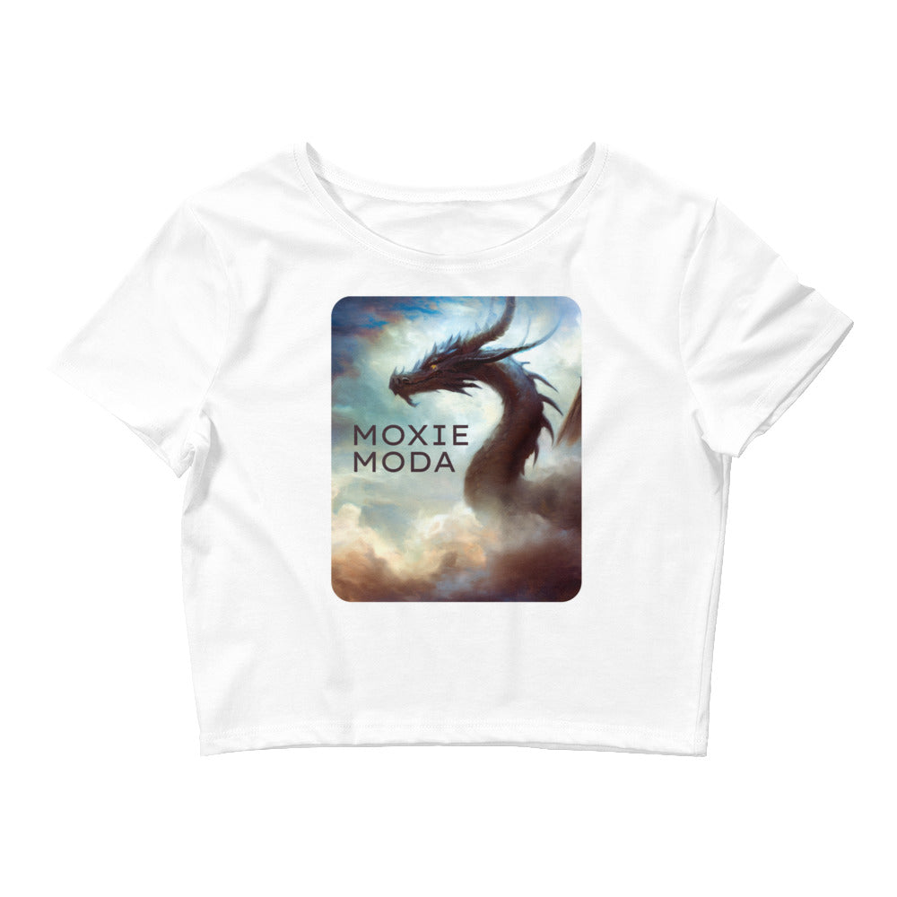 1|3 Dragon In the Clouds - Crop Top - MOXIE MODA