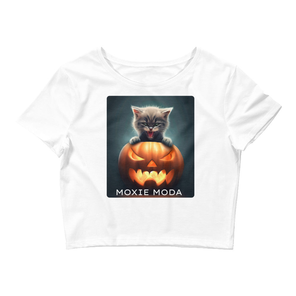 2|3 Halloween Kitten - Crop Top - MOXIE MODA