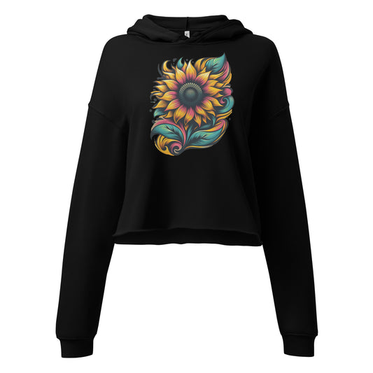 2|15 Harmony of the Helianthus - Cropped Hoodie - ANNABEL CARSON