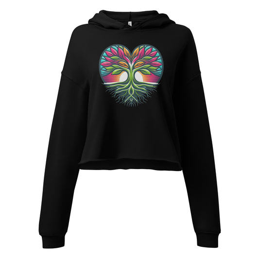2|18 Heart of Life - Cropped Hoodie - MOXIE MODA
