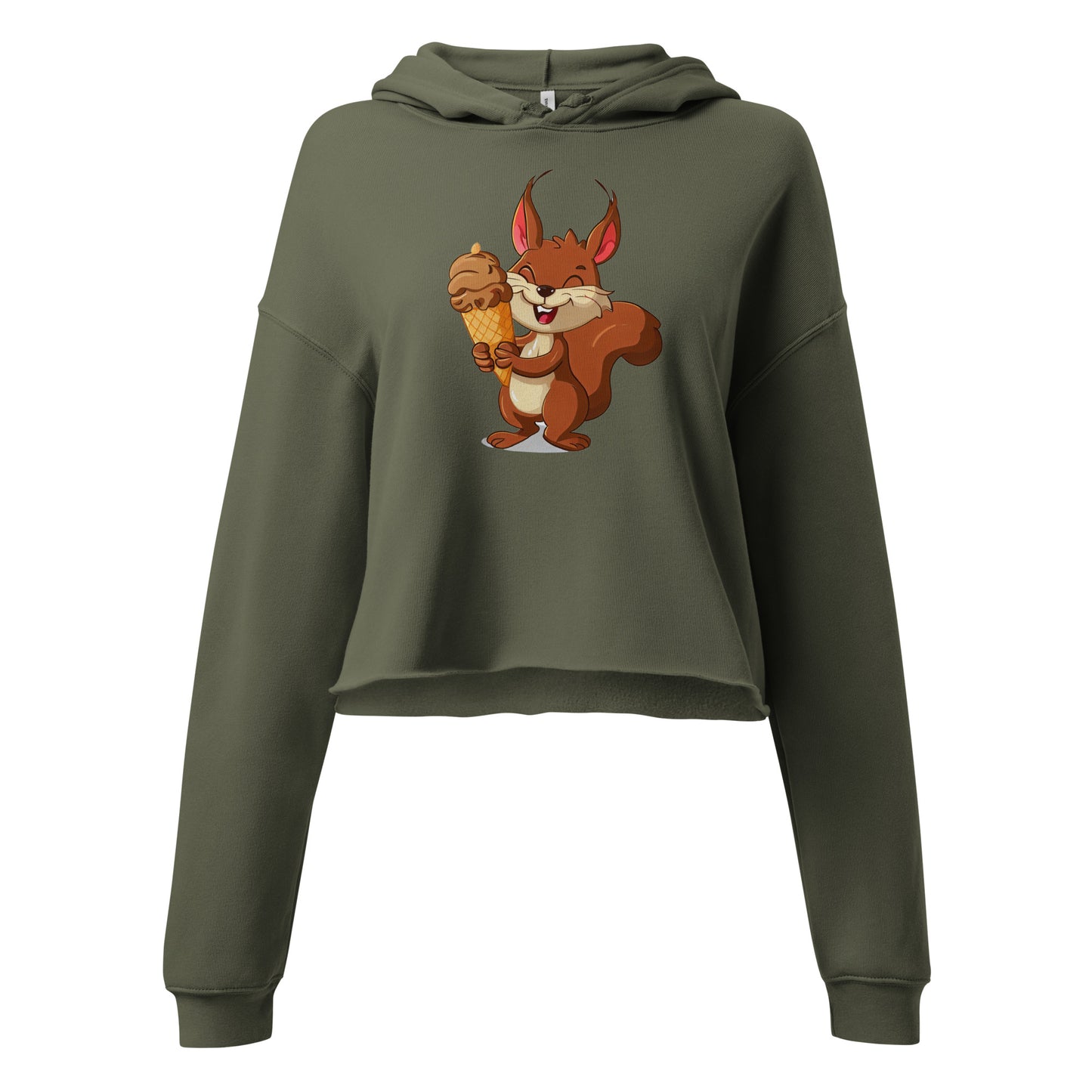 1|5 The Other Happy Squirrel - Cropped Hoodie - MOXIE MODA