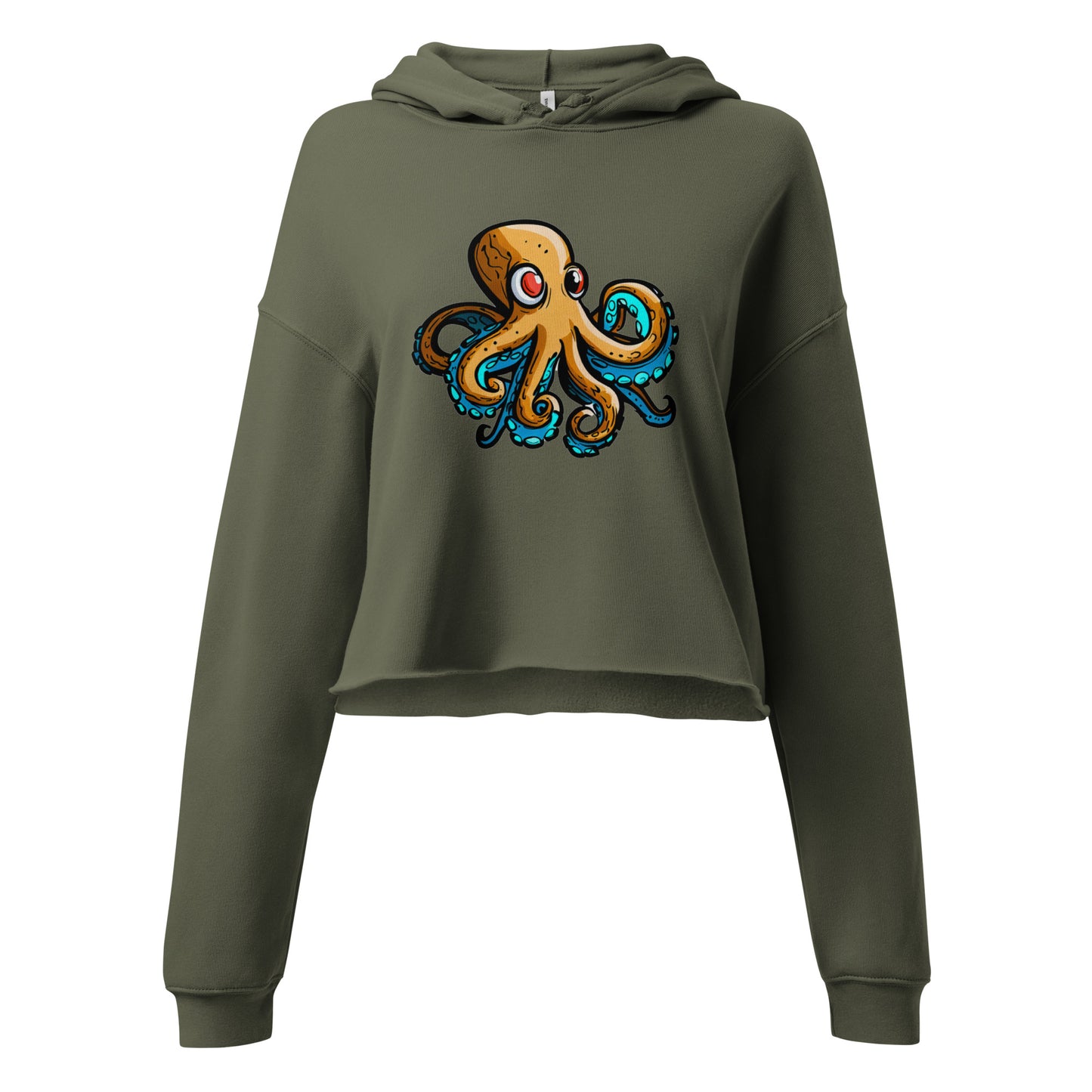 1|14 Moxie Octopus - Cropped Hoodie - MOXIE MODA