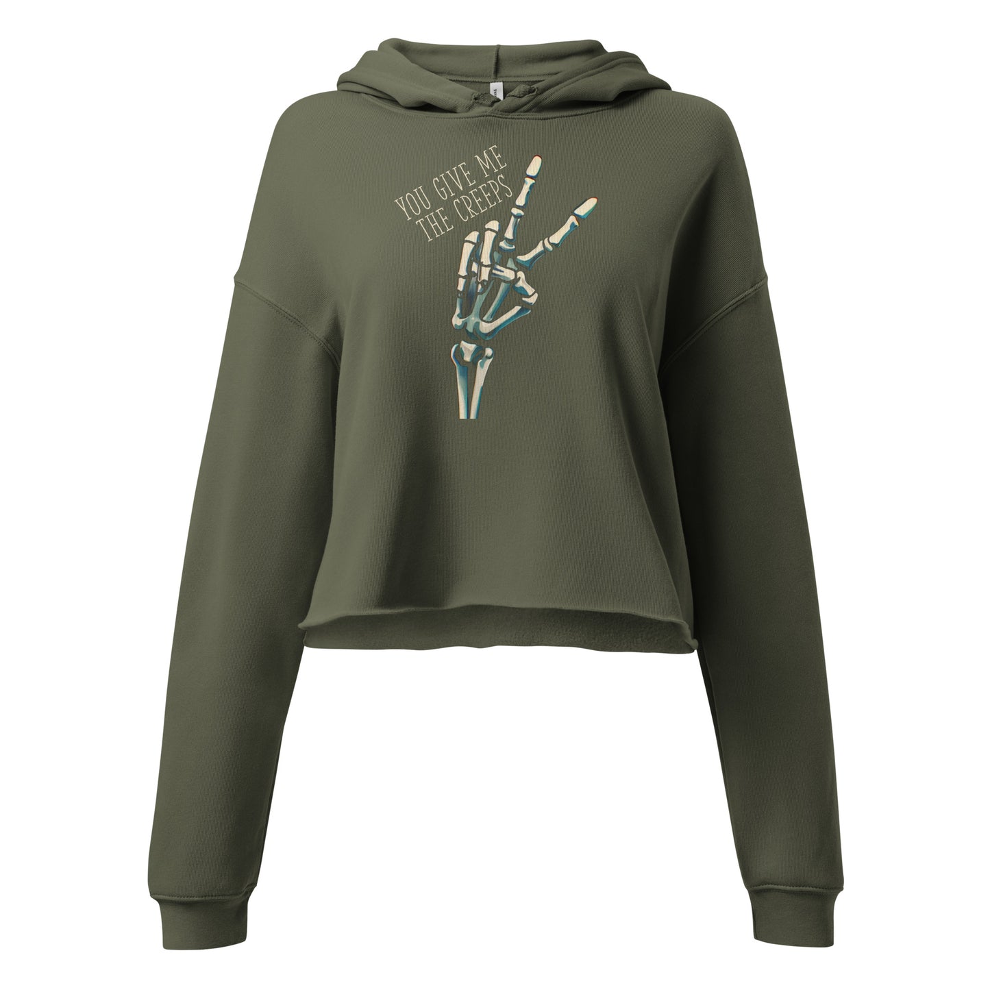 2|1 You Give Me the Creeps - Cropped Hoodie - MOXIE MODA