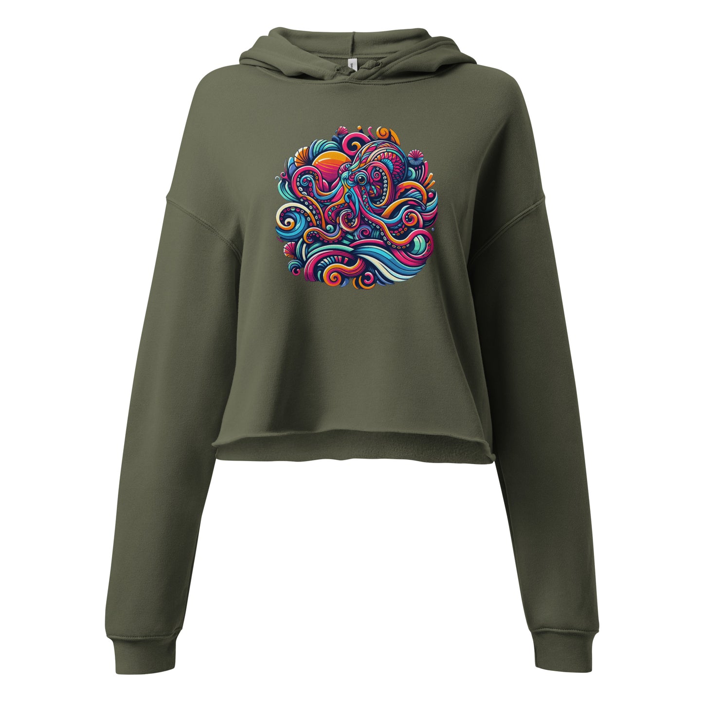 2|14 Under the Sea - Cropped Hoodie - MOXIE MODA