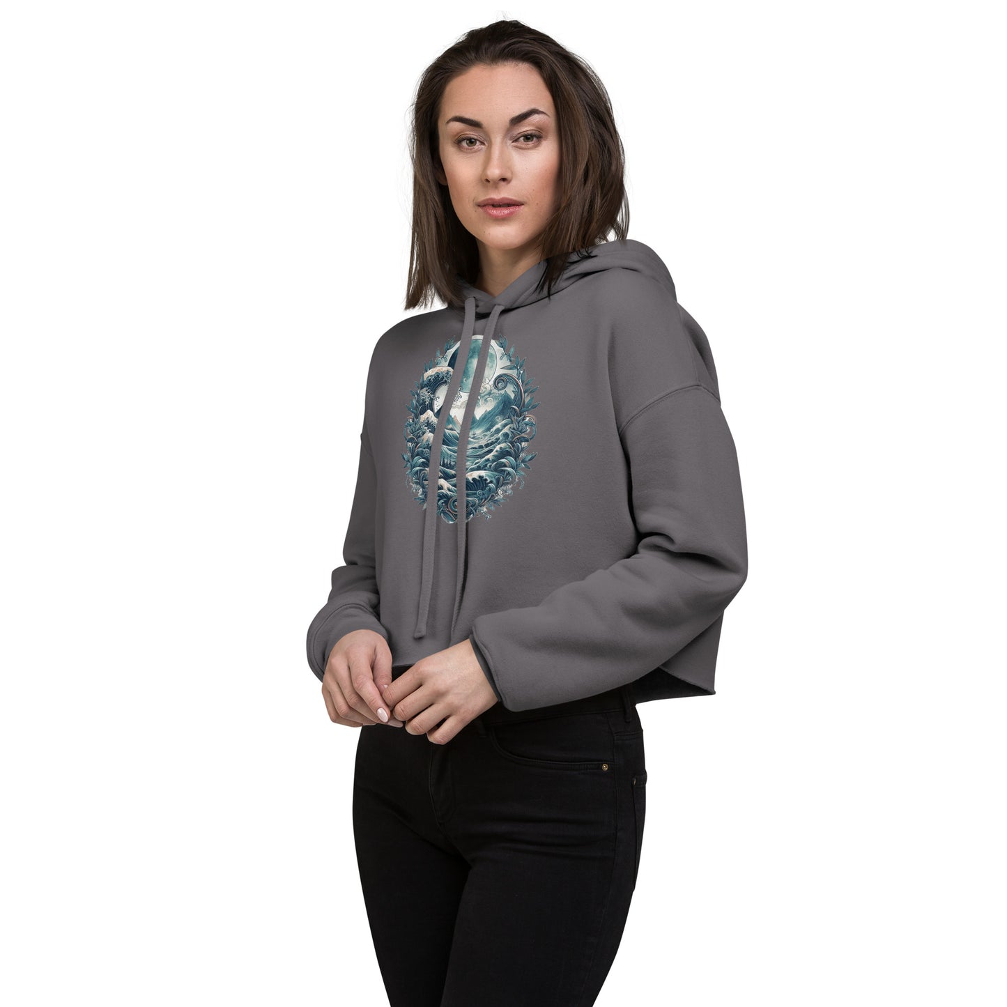2|22 Moonlit Mirage - Cropped Hoodie - ANNABEL CARSON