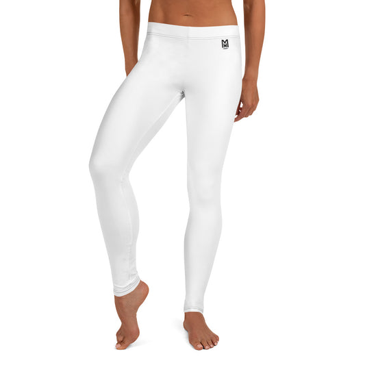 1|5 Athletic Leggings - Moxie White - MOXIE MOTION