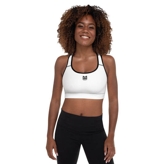 Sports Bra|1 - Moxie White - MOXIE MOTION