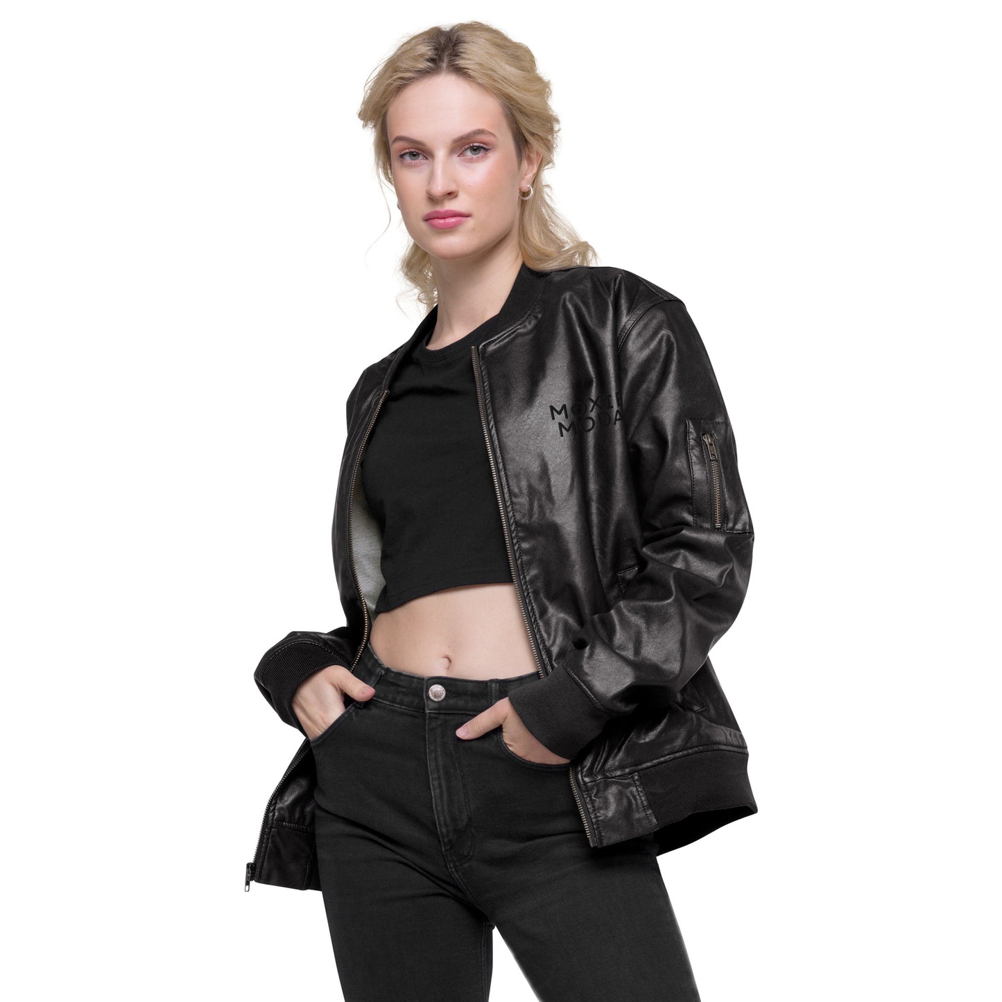 Jacket|4 - Faux Leather - MOXIE MODA