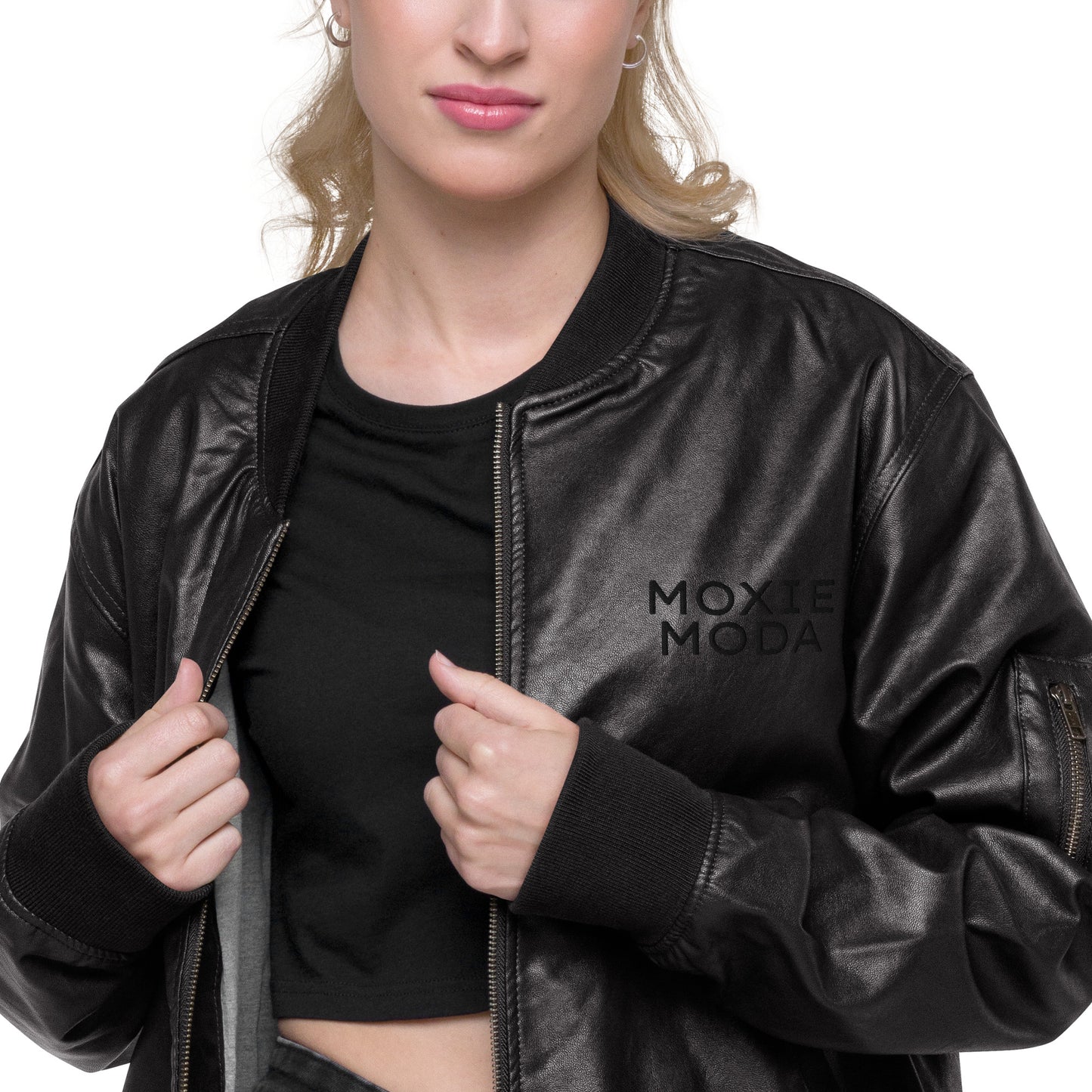 Jacket|4 - Faux Leather - MOXIE MODA