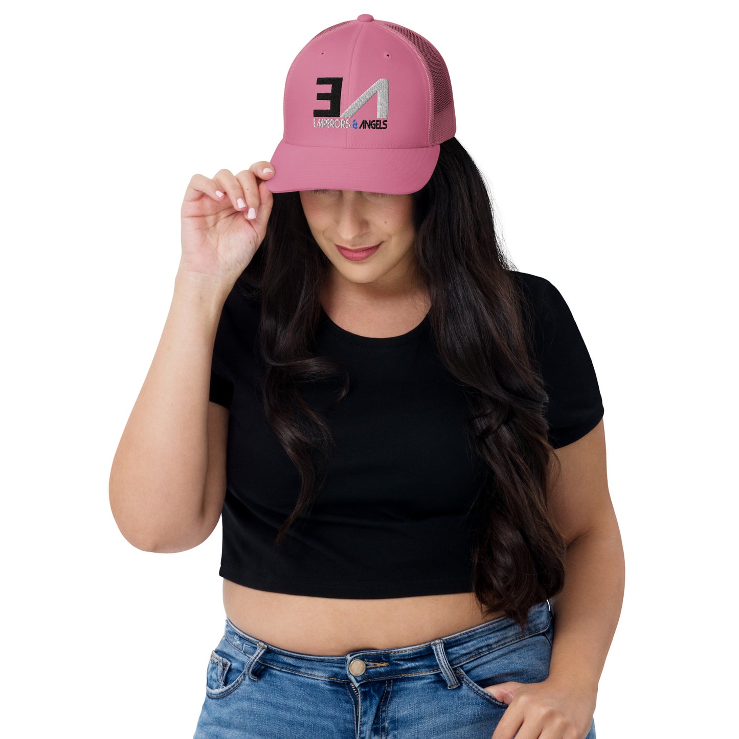 Emperors & Angels - Curved Brim Trucker Hat - Special Edition: PINK