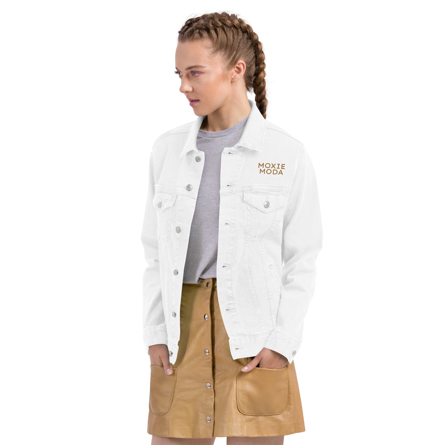 Jacket|3 - Denim White - MOXIE MODA