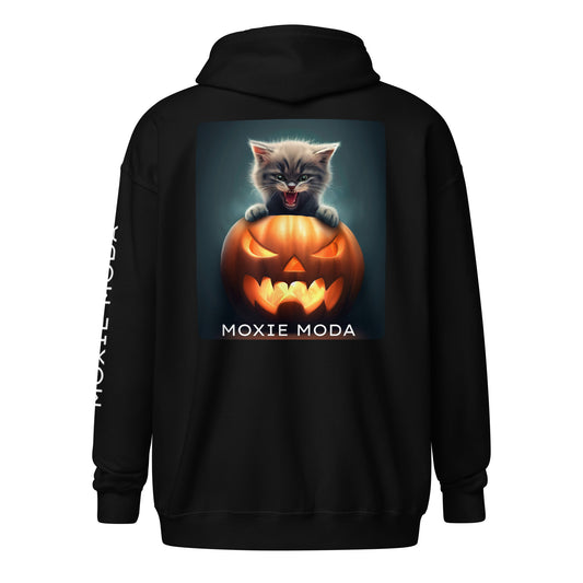 2|3 Halloween Kitten - Zip-Up Hoodie - MOXIE MODA