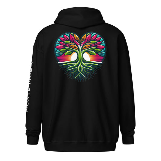2|18 Heart of Life - Zip-Up Hoodie - MOXIE MODA