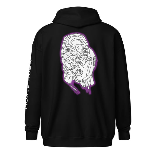 4|3 Distorted - Zip-Up Hoodie - Alexandra Fredericks