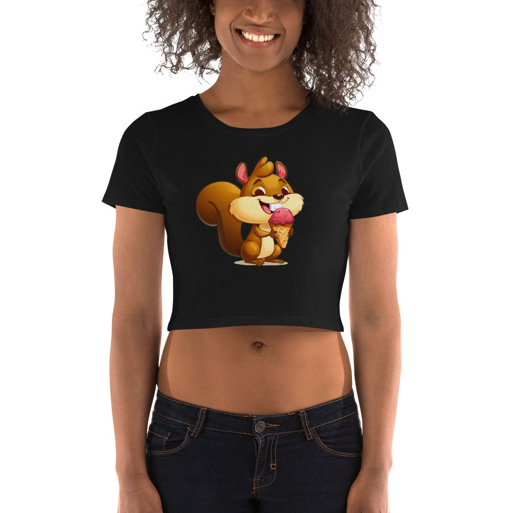 1|4 One Happy Squirrel - Crop Top - MOXIE MODA