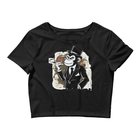 1|12 Stylish Chimp - Crop Top - MOXIE MODA