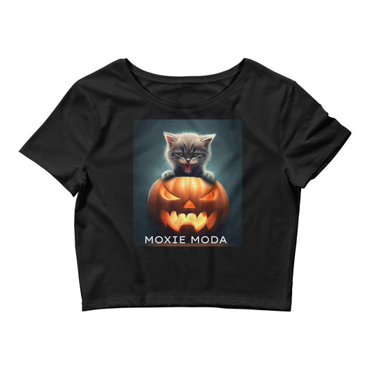 2|3 Halloween Kitten - Crop Top - MOXIE MODA