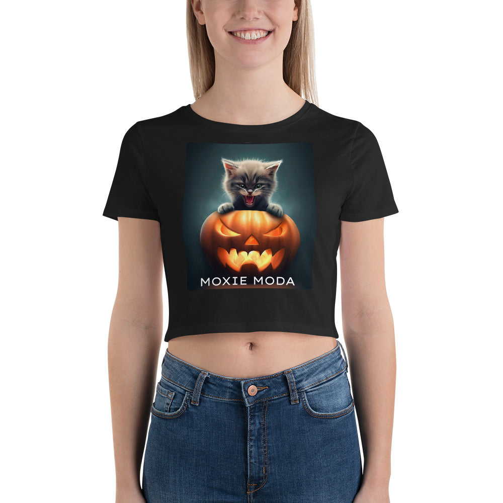 2|3 Halloween Kitten - Crop Top - MOXIE MODA