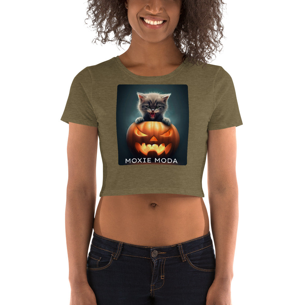 2|3 Halloween Kitten - Crop Top - MOXIE MODA