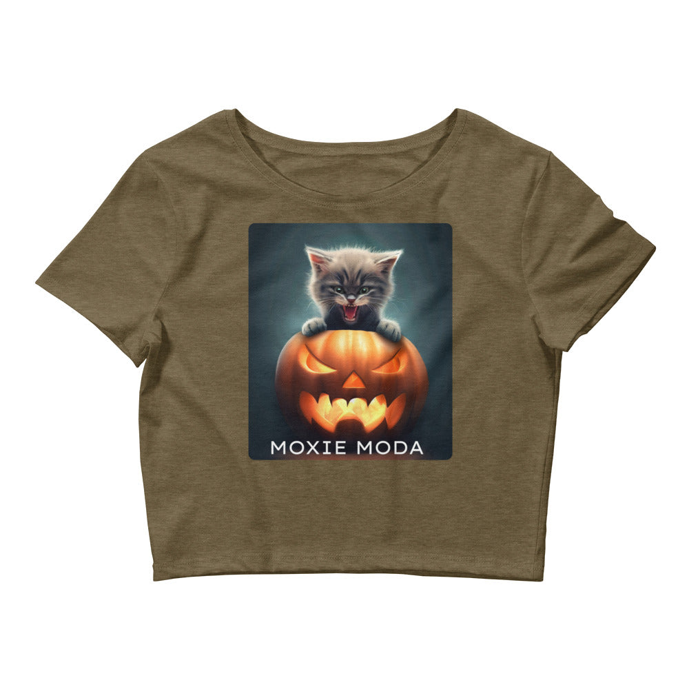 2|3 Halloween Kitten - Crop Top - MOXIE MODA