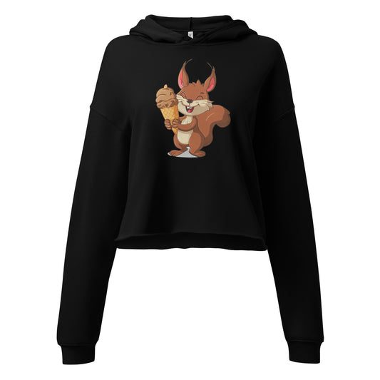 1|5 The Other Happy Squirrel - Cropped Hoodie - MOXIE MODA